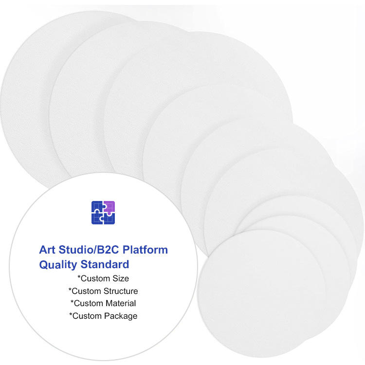 Pannello rotondo in tela